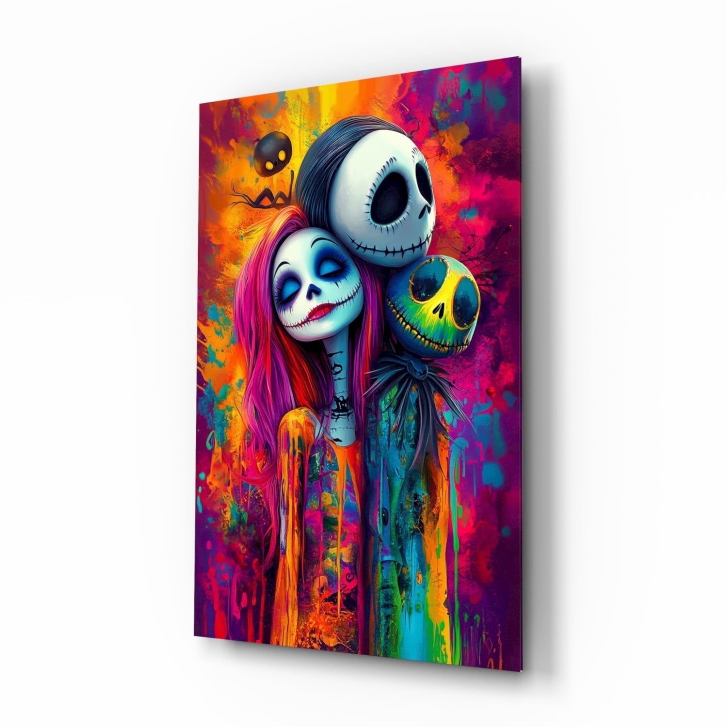 Colorful Nightmare Glass Wall Art || Designer Collection Insigneart USA