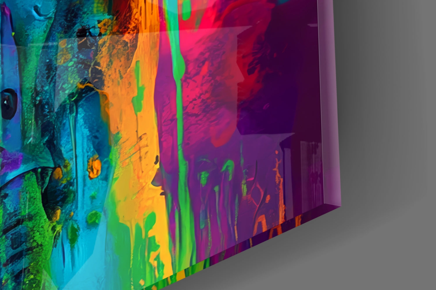 Colorful Nightmare Glass Wall Art || Designer Collection Insigneart USA