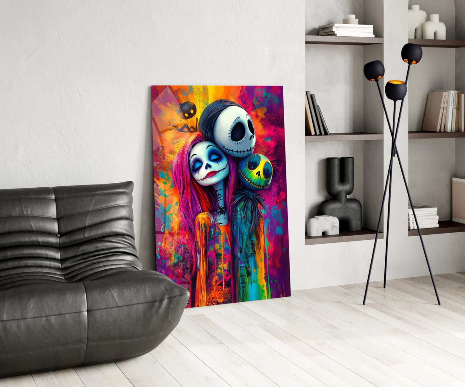 Colorful Nightmare Glass Wall Art || Designer Collection Insigneart USA