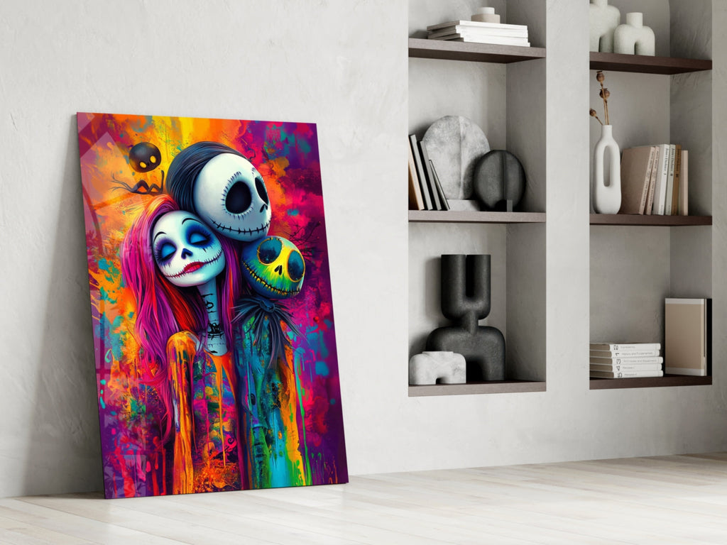 Colorful Nightmare Glass Wall Art || Designer Collection Insigneart USA