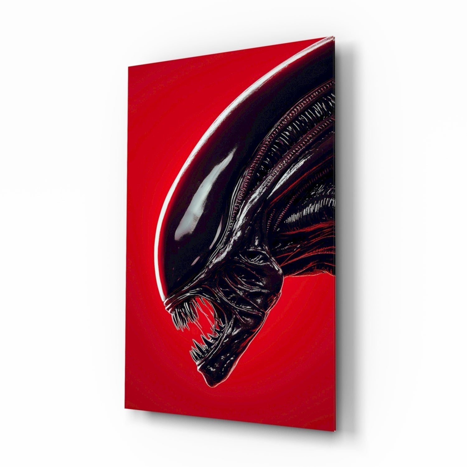 Alien: Red Menace Glass Wall Art || Designer Collection Insigneart USA