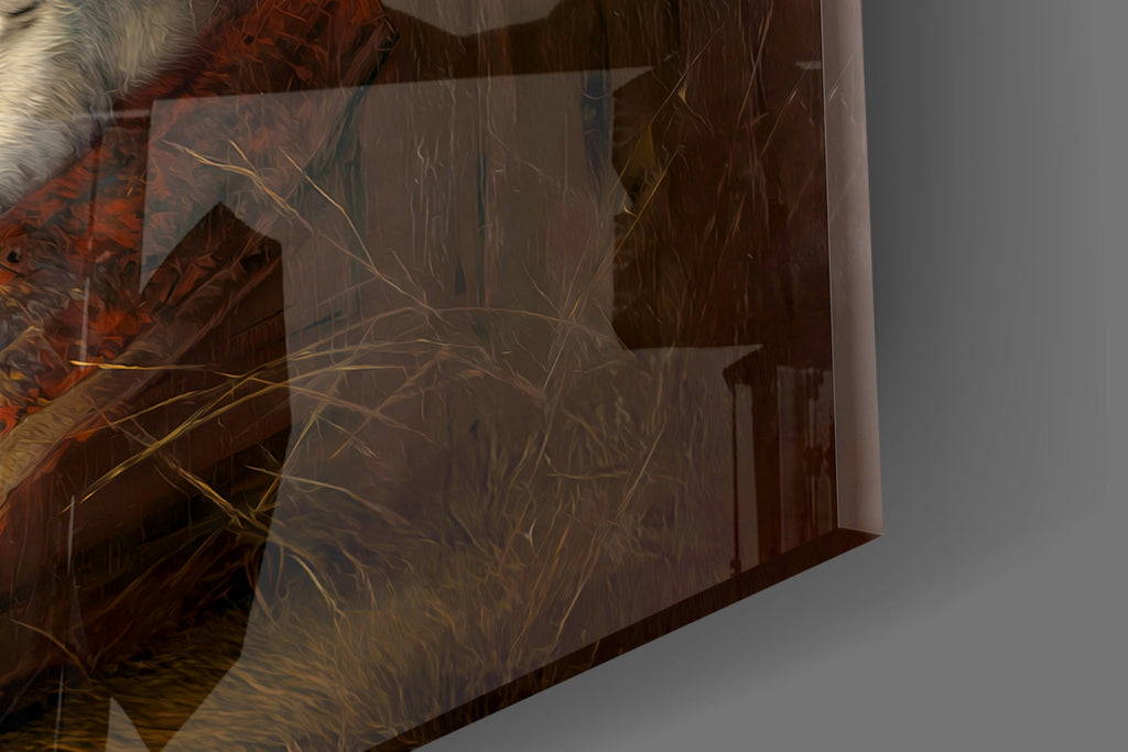 Family in the Window Glass Wall Art || Designer Collection Insigneart USA