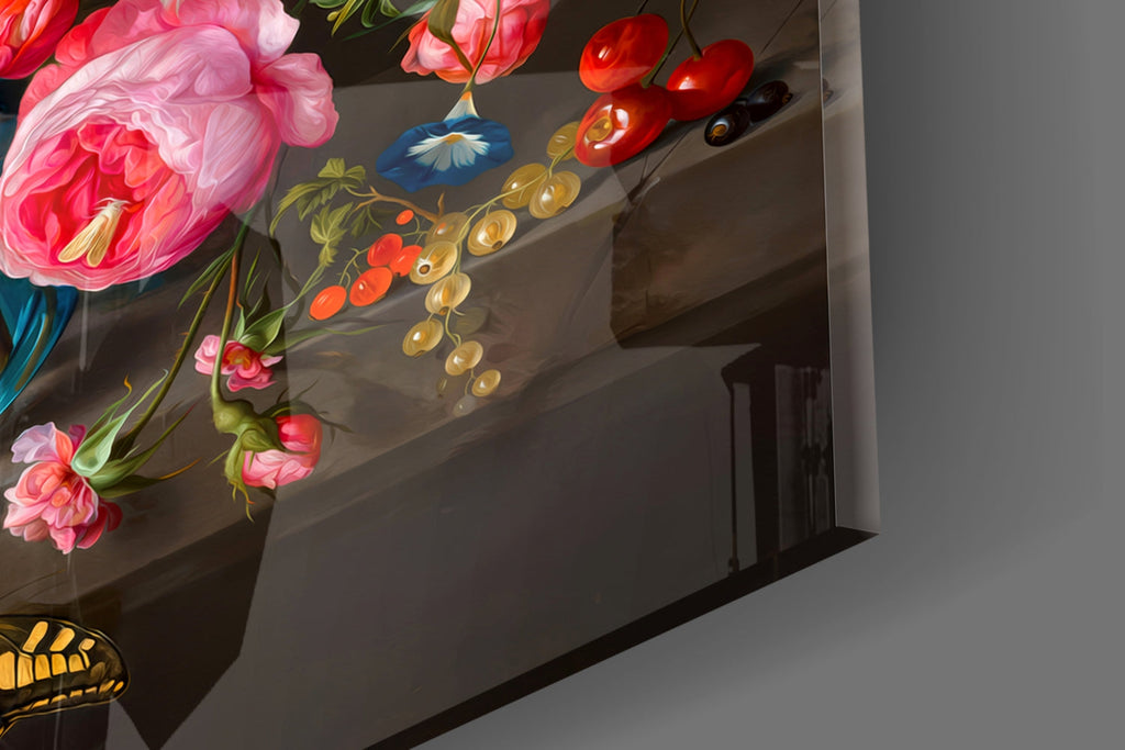Classical Still Life Glass Wall Art || Designer Collection Insigneart USA