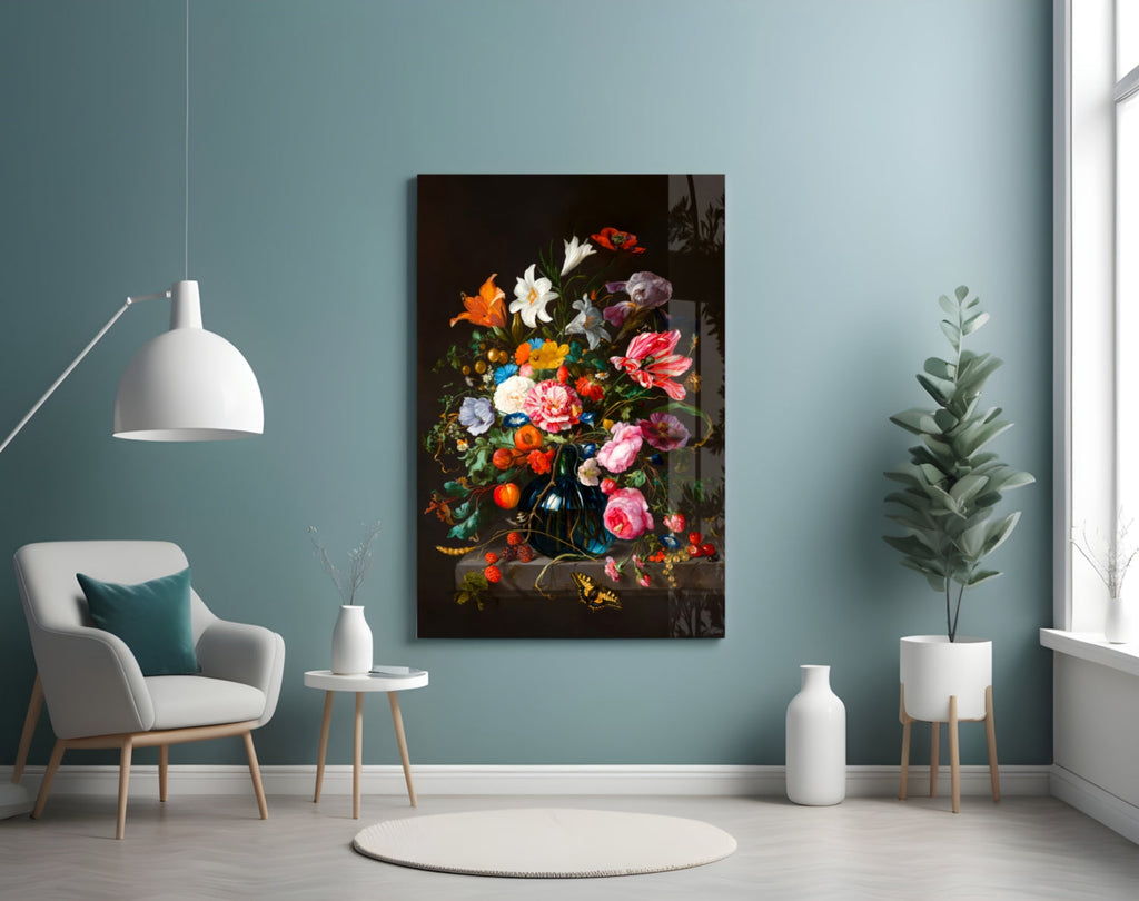 Classical Still Life Glass Wall Art || Designer Collection Insigneart USA