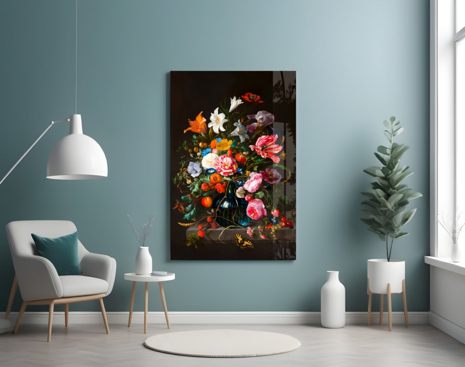 Classical Still Life Glass Wall Art || Designer Collection Insigneart USA