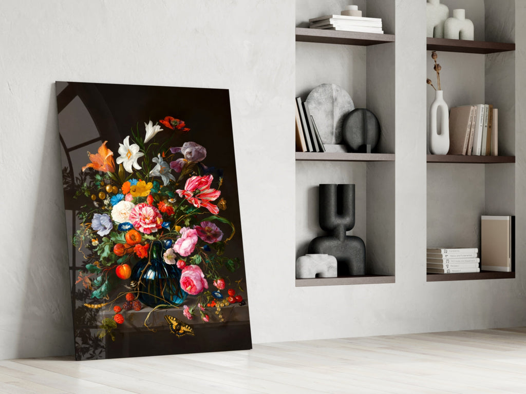 Classical Still Life Glass Wall Art || Designer Collection Insigneart USA