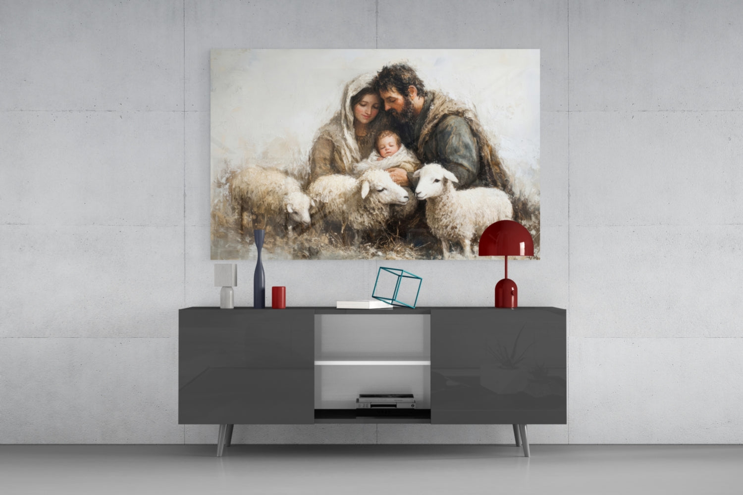 Holy Presence Glass Wall Art || Designer Collection Insigneart USA