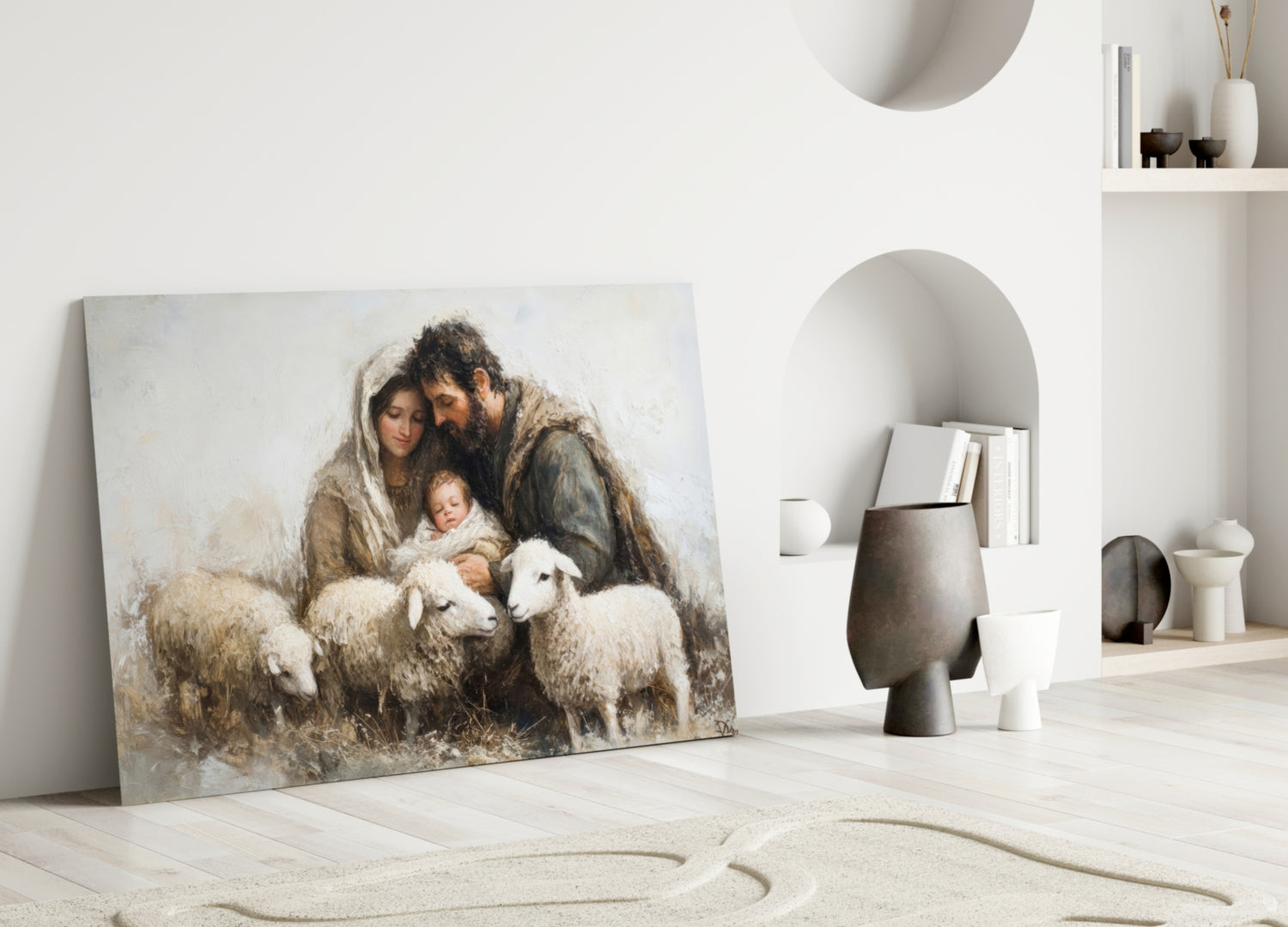 Holy Presence Glass Wall Art || Designer Collection Insigneart USA