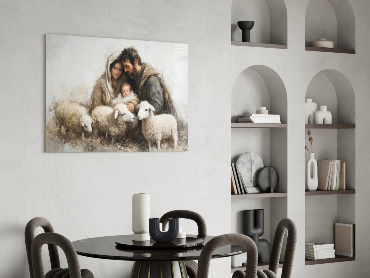 Holy Presence Glass Wall Art || Designer Collection Insigneart USA