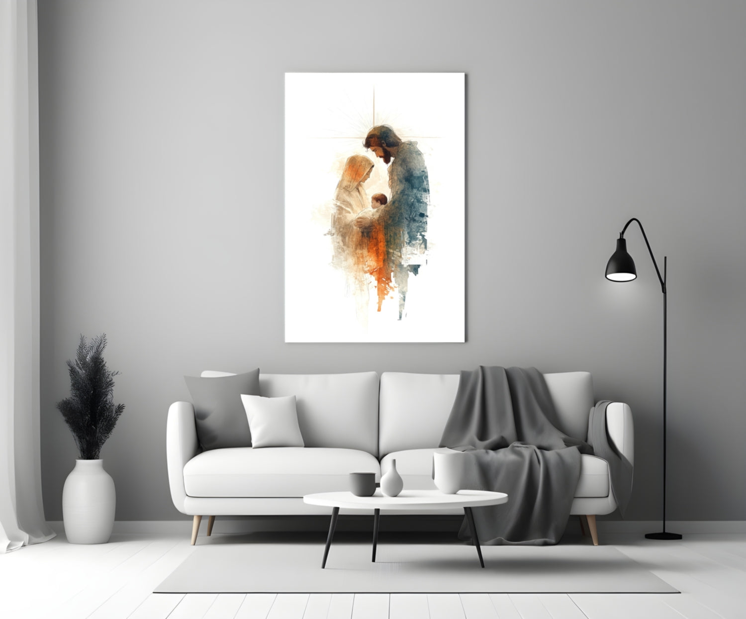 Holy Family Glass Wall Art || Designer Collection Insigneart USA