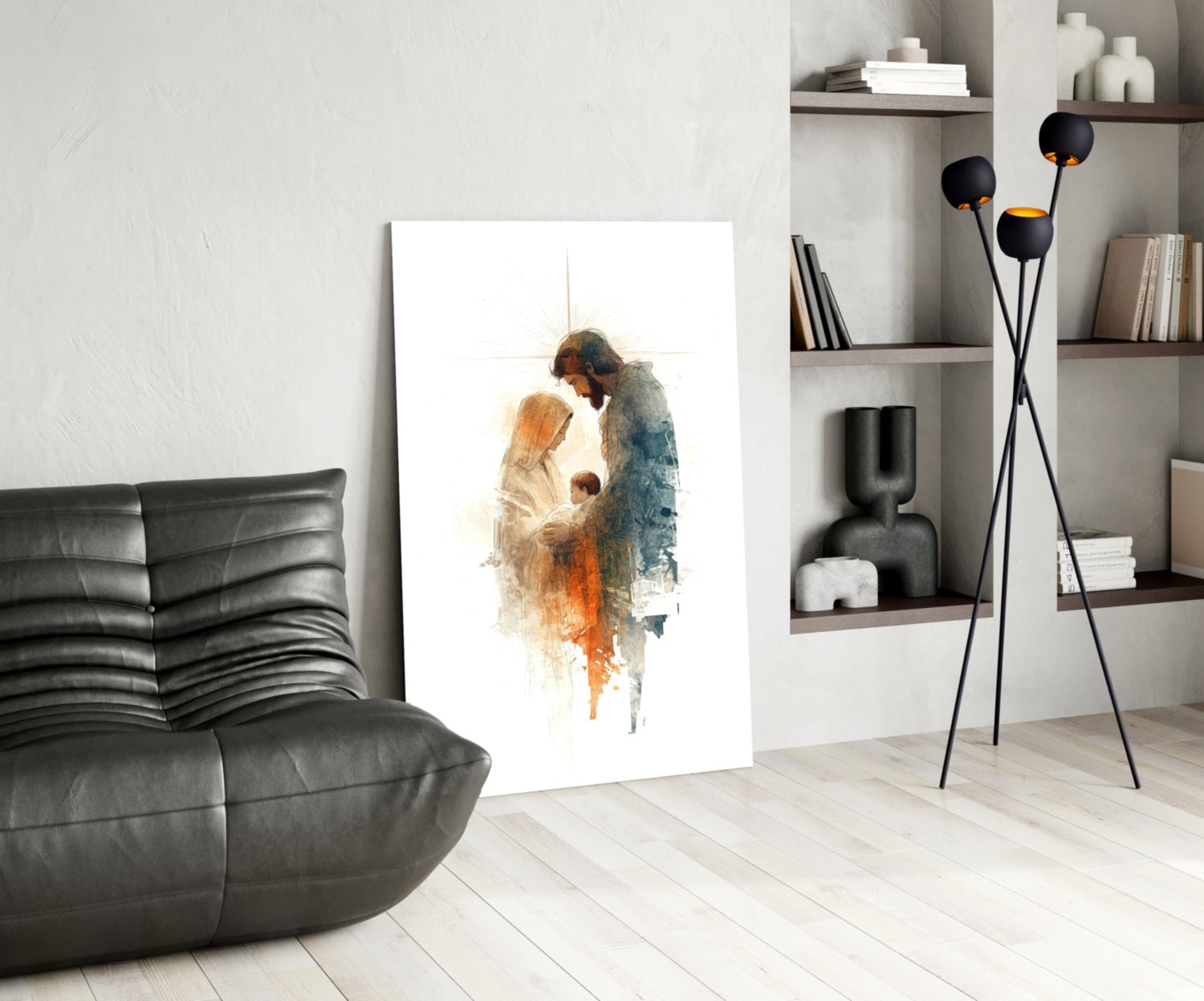 Holy Family Glass Wall Art || Designer Collection Insigneart USA