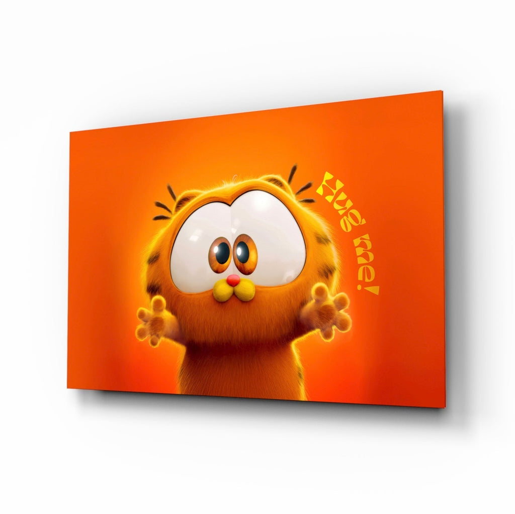 Cute Garfield Glass Wall Art || Designer Collection Insigneart USA