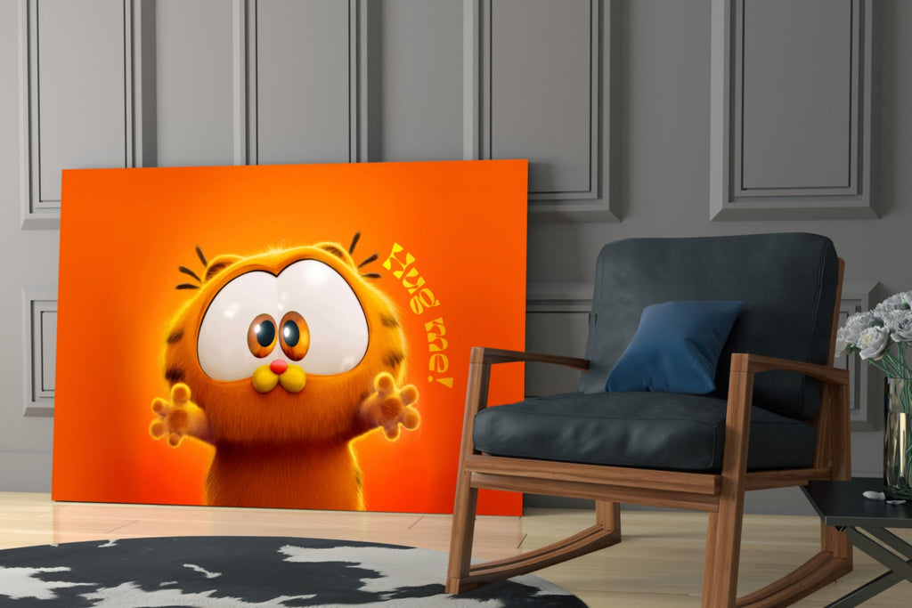 Cute Garfield Glass Wall Art || Designer Collection Insigneart USA