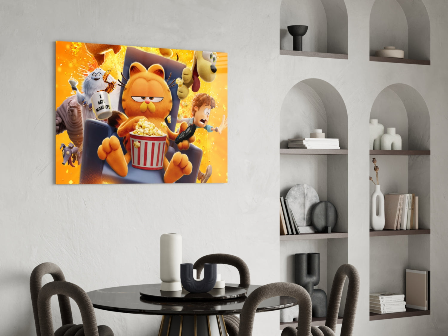 Garfield: Lazy Day Glass Wall Art || Designer Collection Insigneart USA