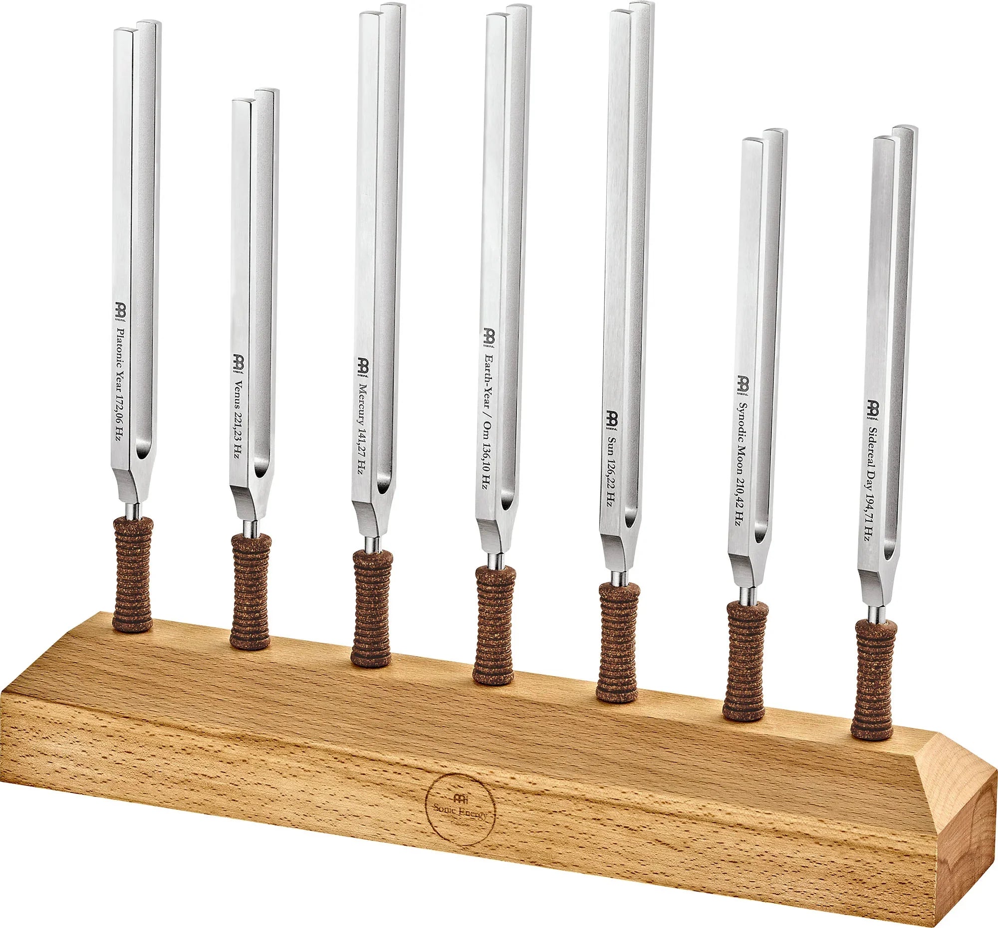 7-Piece Planetary Tuned Therapy Tuning Fork Chakra Set incl. Holder Utah Energy Healing Center