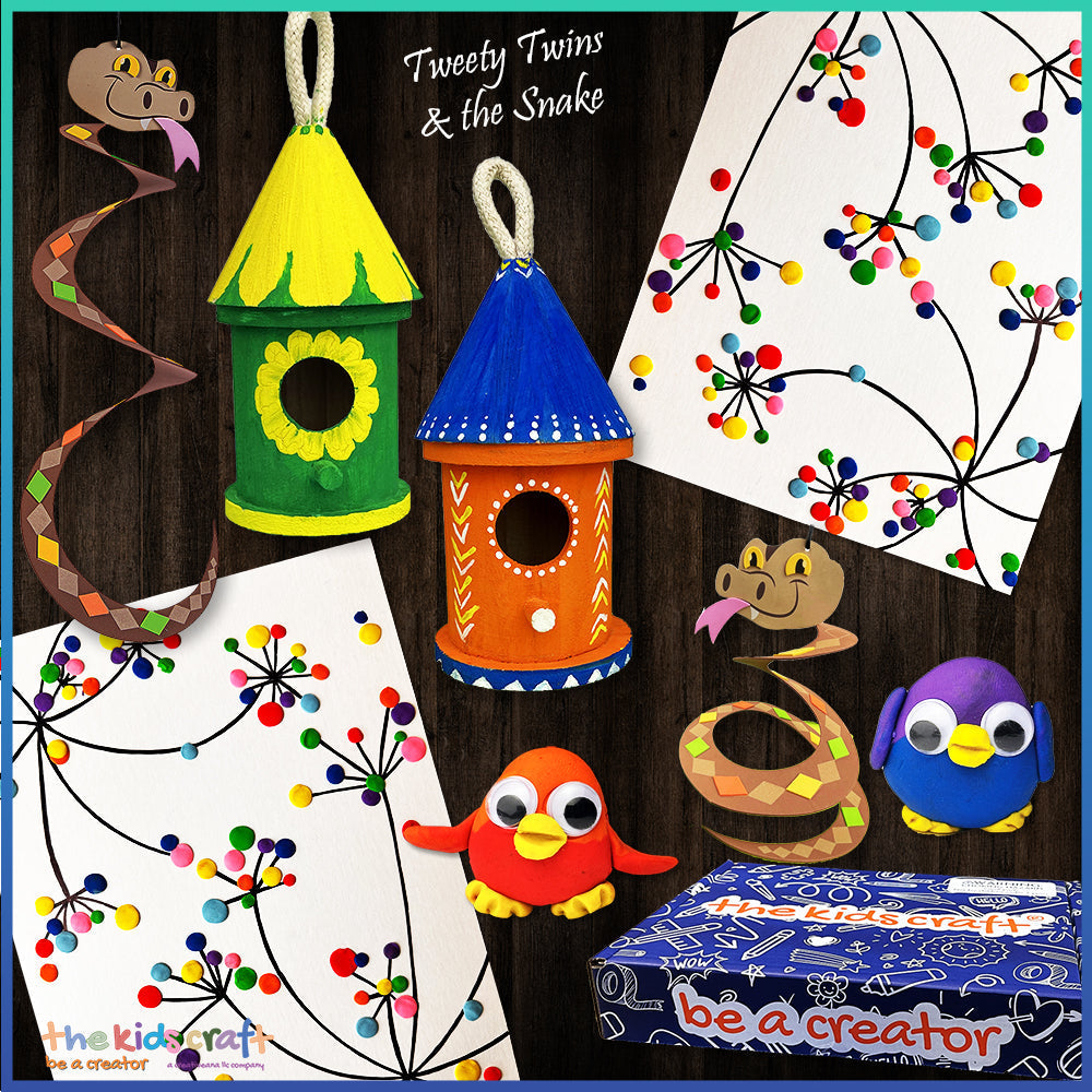 Tweety Twins and the Snake The Kids Craft