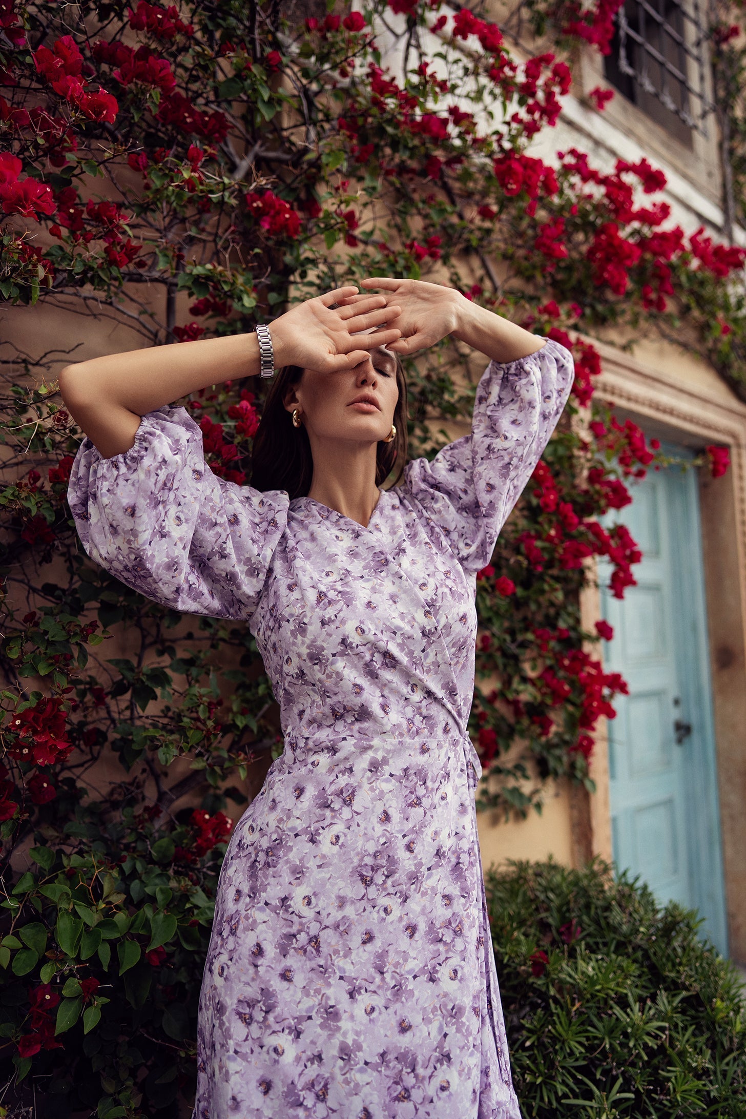 FLORAL WRAP DRESS profile-nyc