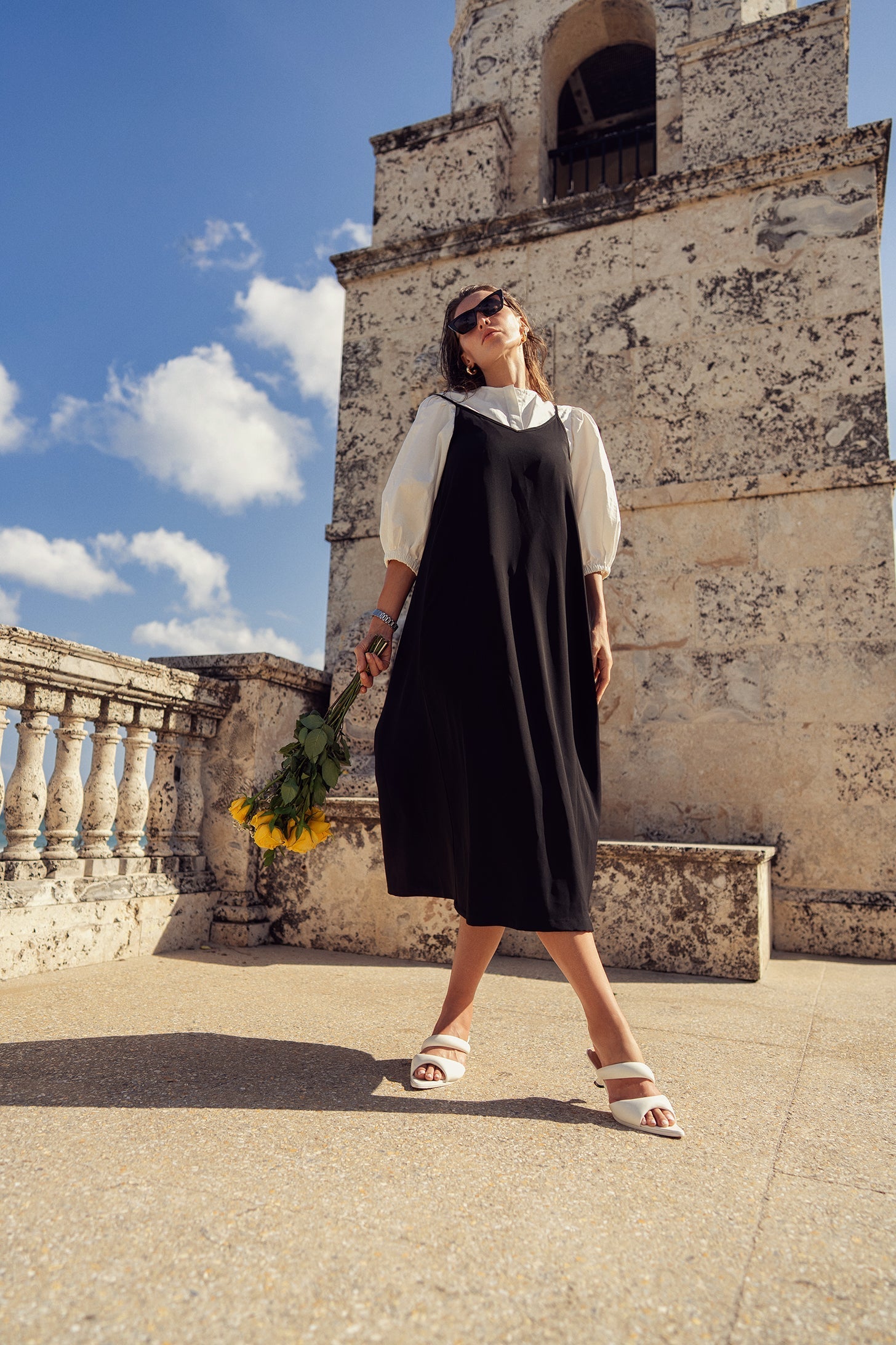 V STRAPPY SLIP DRESS profile-nyc