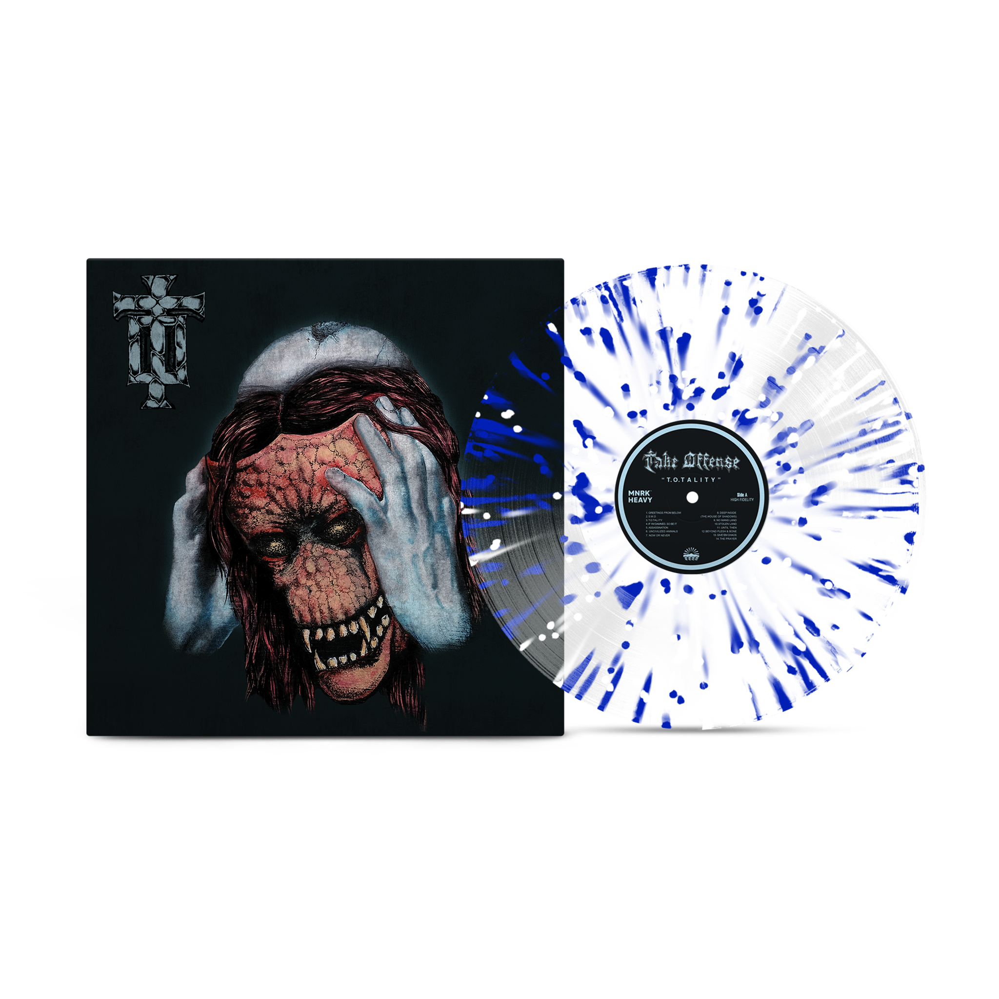 Take Offense - T.O.tality Clear Cobalt Splatter MNRK Heavy