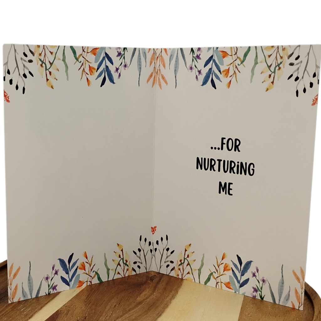 Thank You & Appreciation Card  for Mothers or Anyone who has Nurtured You Black Magic Social Club