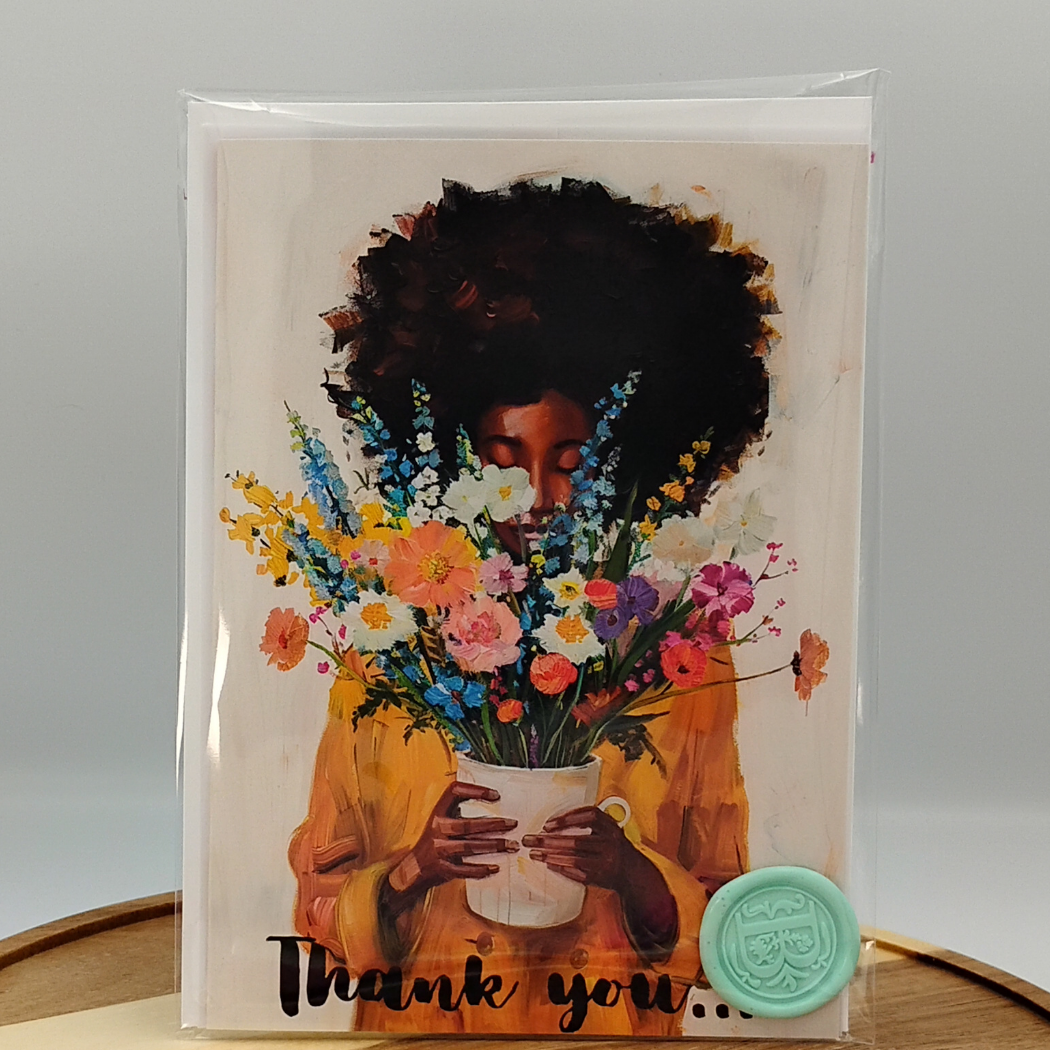 Thank You & Appreciation Card  for Mothers or Anyone who has Nurtured You Black Magic Social Club