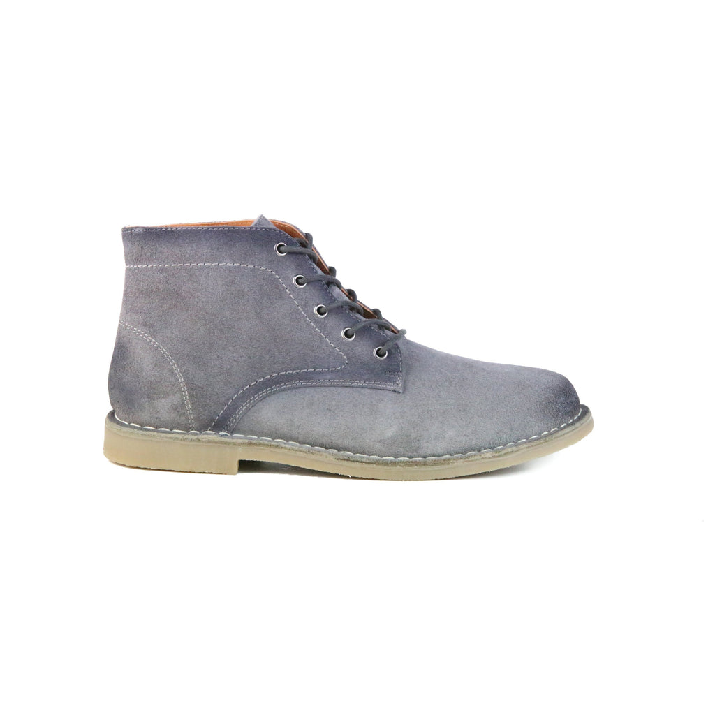 The Grover | Burnished Grey Suede Gentleman.Clothing
