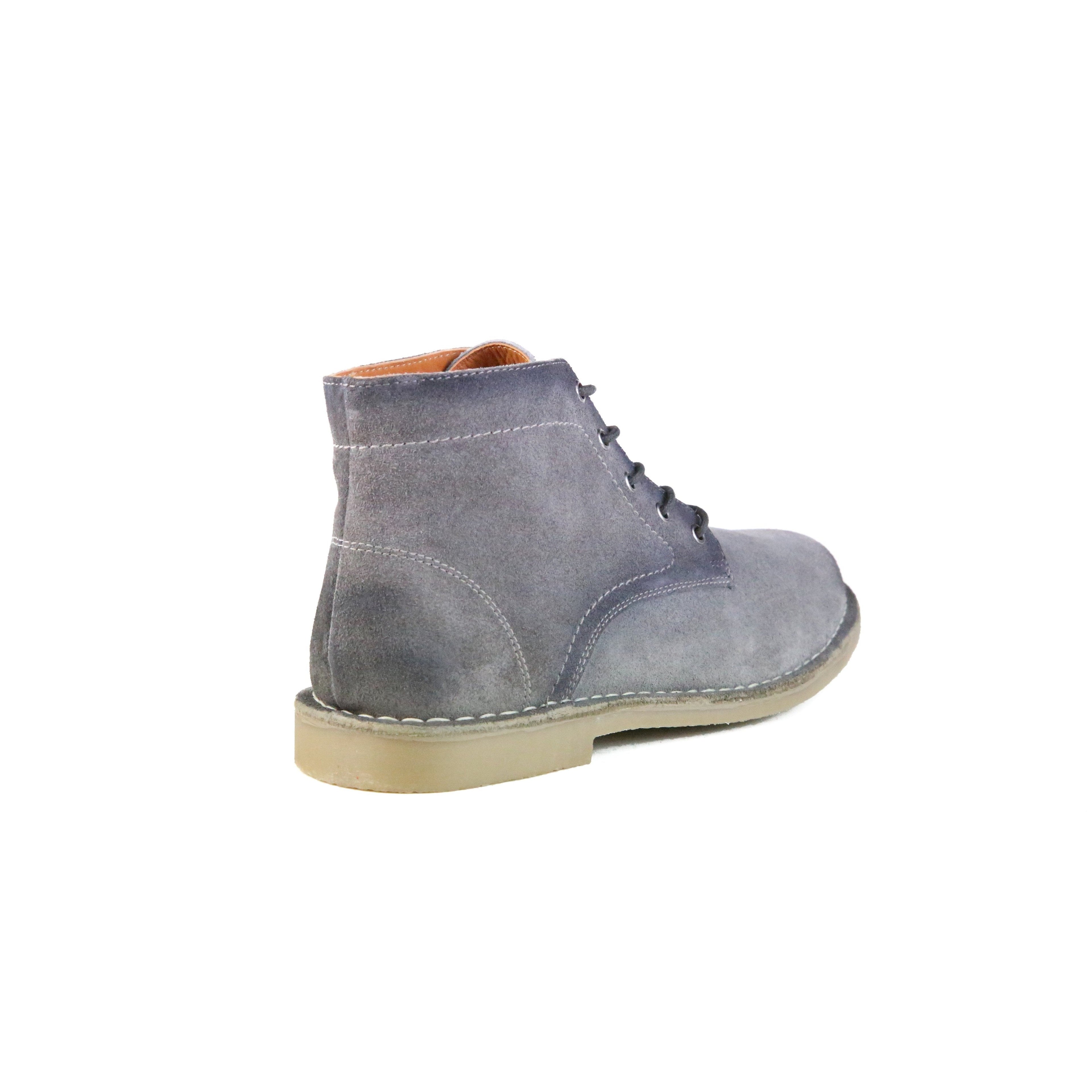 The Grover | Burnished Grey Suede Gentleman.Clothing