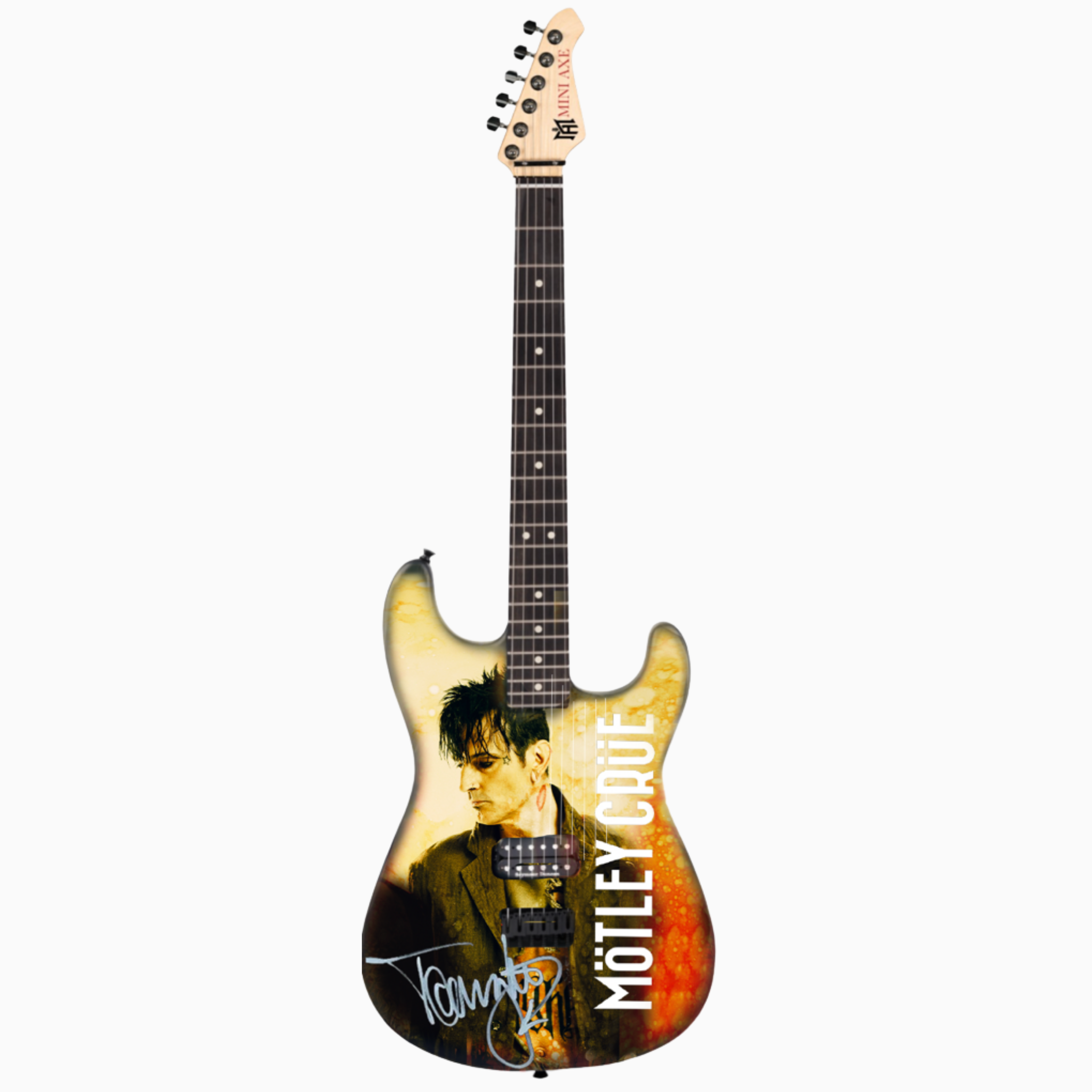 Mötley Crüe Full Band Collector's Miniature Guitar Set The Mini Axe