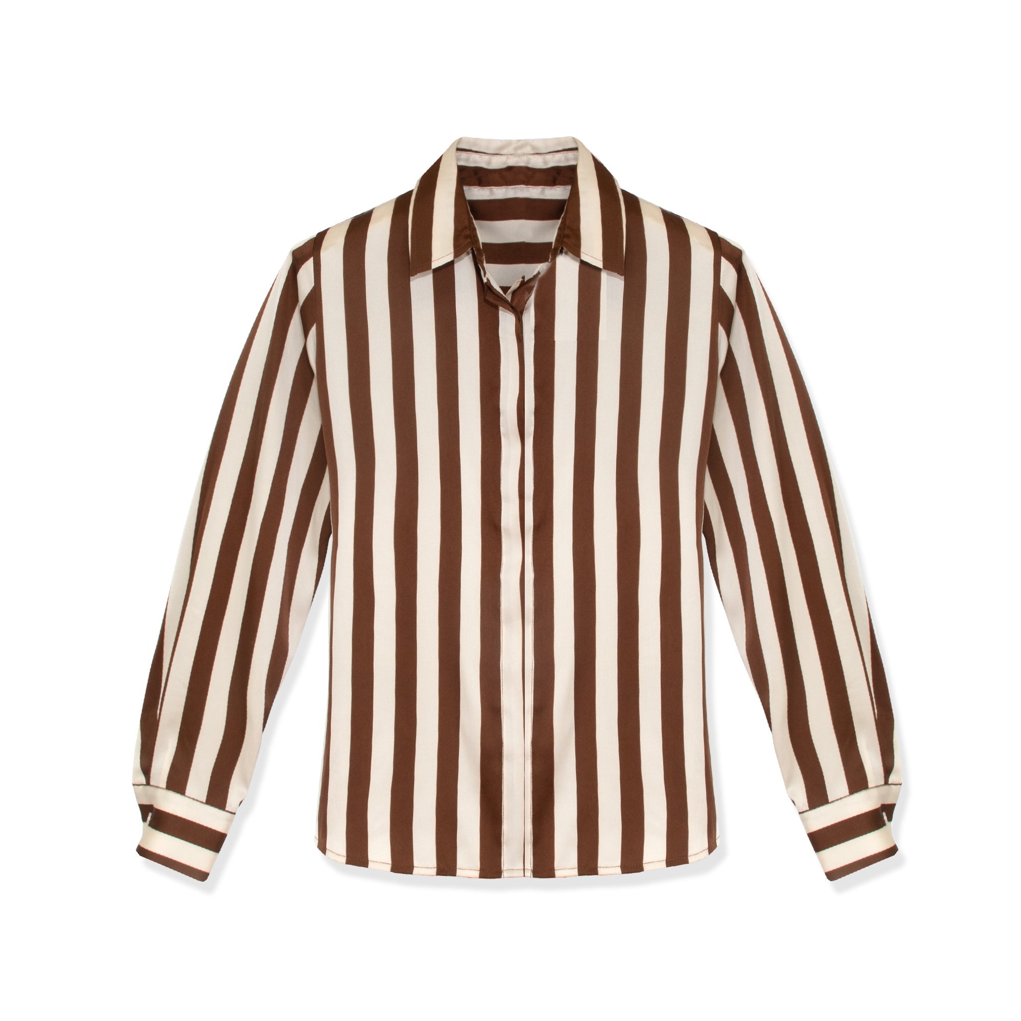 STRIPED  SILKY BLOUSE profile-nyc