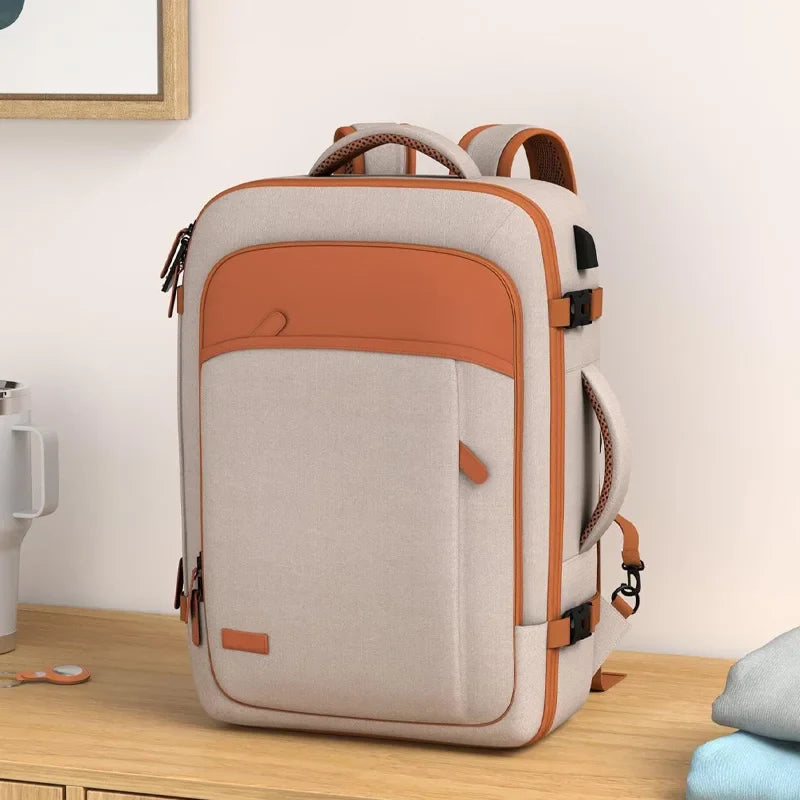 Travel Backpack, Large Carry on Backpack, 17 Inch Laptop Bag, Big Sturdy TSA-Friendly with USB Port College School Rucksack Bag, 7DAY'S