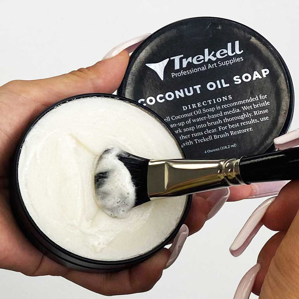 Trekell Coconut Oil Soap - Premium Cleaner for Water-Based Media - 3oz Trekell Art Supplies
