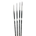 Trekell Crimson Taklon Complete Script/Rigger Brush Set - Long Handle Trekell Art Supplies