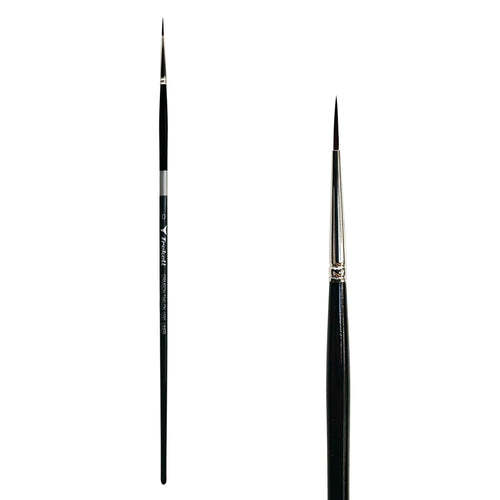 Trekell Crimson Taklon #0 Liner Brush - Long Handle Trekell Art Supplies