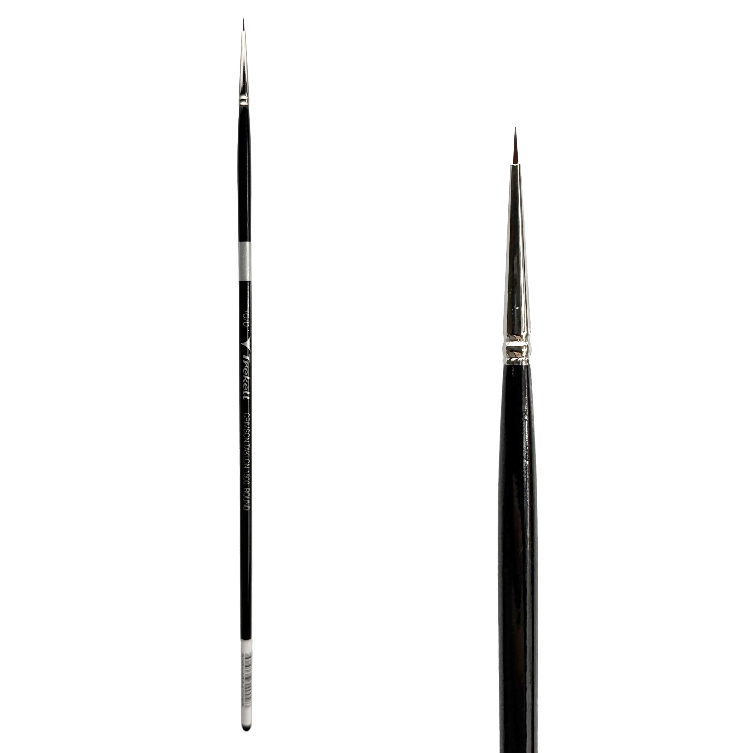 Trekell Crimson Taklon #10/0 Round Brush - Long Handle Trekell Art Supplies