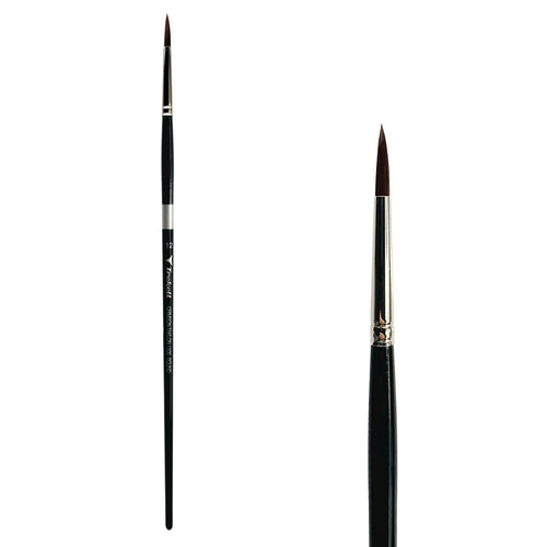 Trekell Crimson Taklon #12 Round Brush - Long Handle Trekell Art Supplies