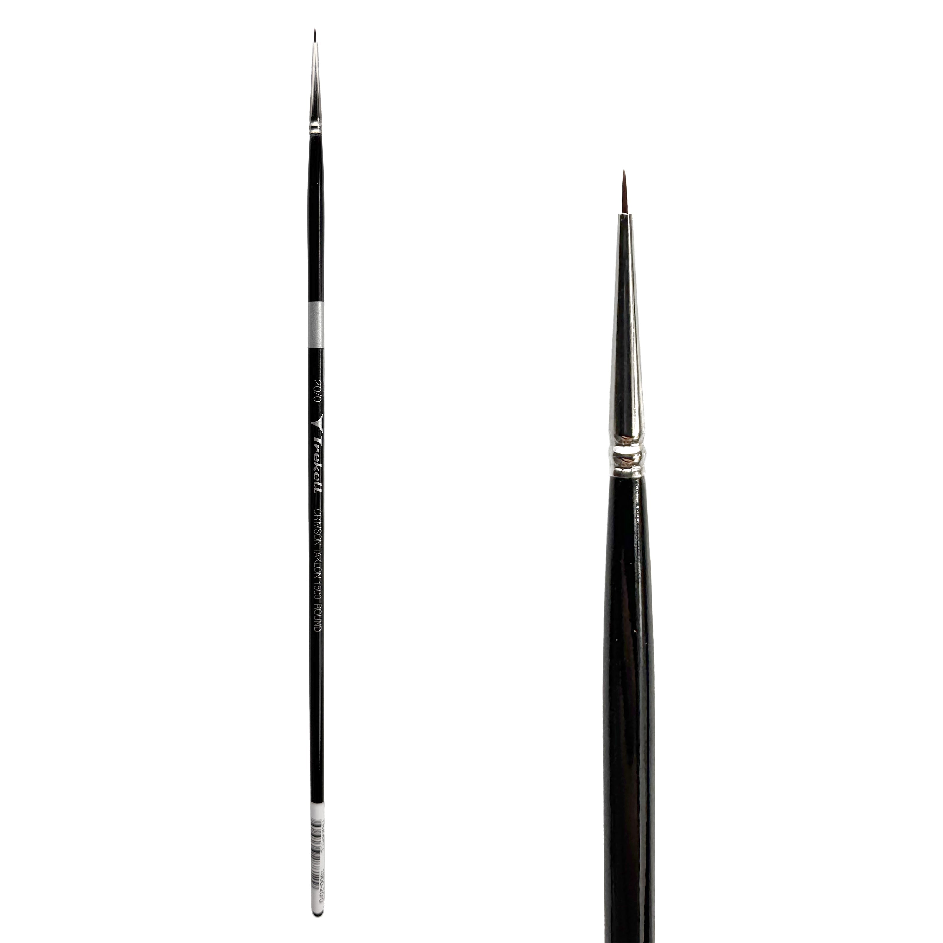Trekell Crimson Taklon #20/0 Round Brush - Long Handle Trekell Art Supplies