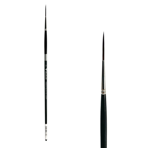 Trekell Crimson Taklon #2 Script/Rigger Brush - Long Handle Trekell Art Supplies