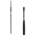 Trekell Crimson Taklon #4 Filbert Brush - Long Handle Trekell Art Supplies