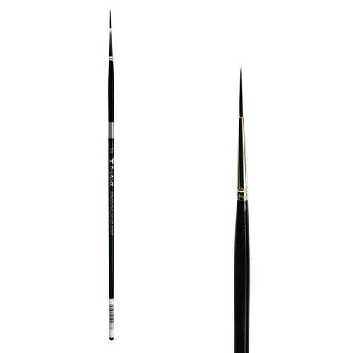 Trekell Crimson Taklon #5/0 Script/Rigger Brush - Long Handle Trekell Art Supplies