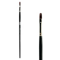 Trekell Crimson Taklon #6 Filbert Brush - Long Handle Trekell Art Supplies