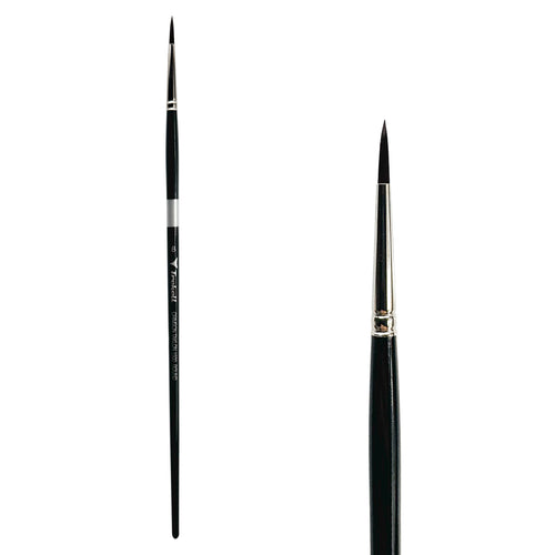 Trekell Crimson Taklon #8 Round Brush - Long Handle Trekell Art Supplies