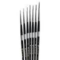 Trekell Crimson Taklon Complete Liner Brush Set - Short Handle Trekell Art Supplies