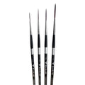 Trekell Crimson Taklon Complete Script/Rigger Brush Set - Short Handle Trekell Art Supplies