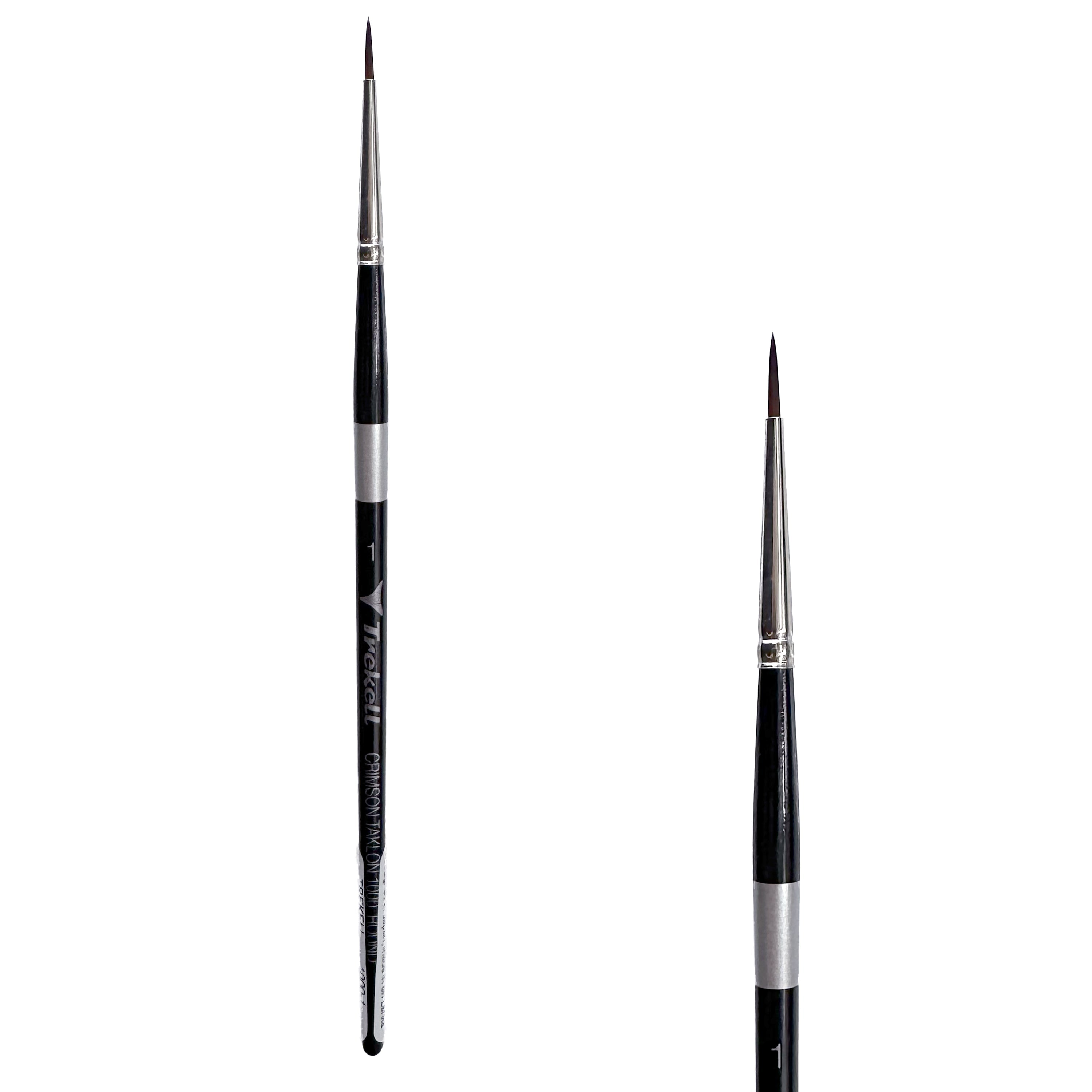 Trekell Crimson Taklon #1 Round Brush - Short Handle Trekell Art Supplies