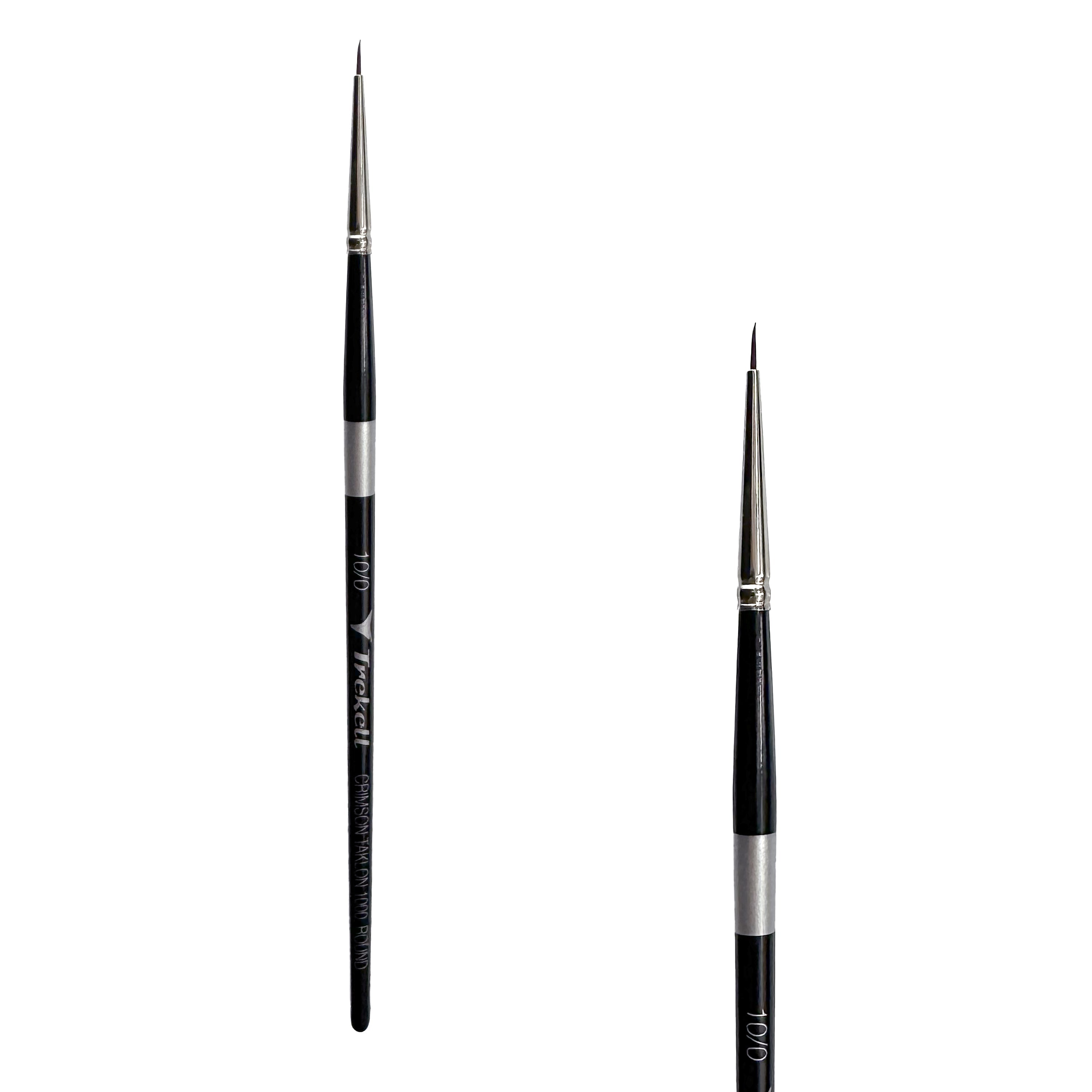 Trekell Crimson Taklon #10/0 Round Brush - Short Handle Trekell Art Supplies