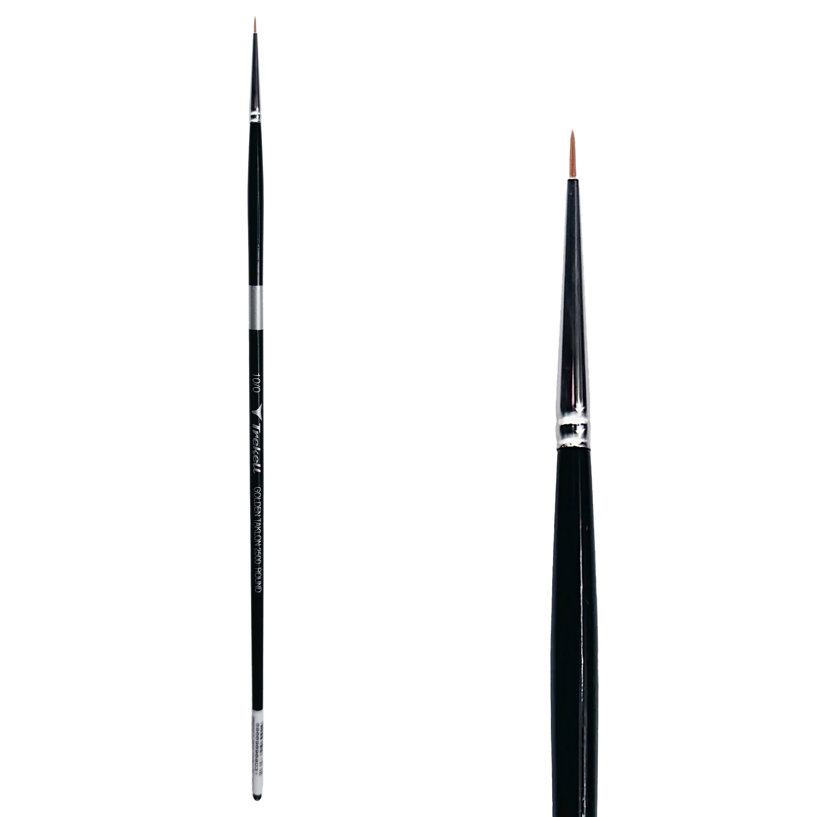 Trekell Golden Taklon  #10/0 Round Brush -  Long Handle Trekell Art Supplies