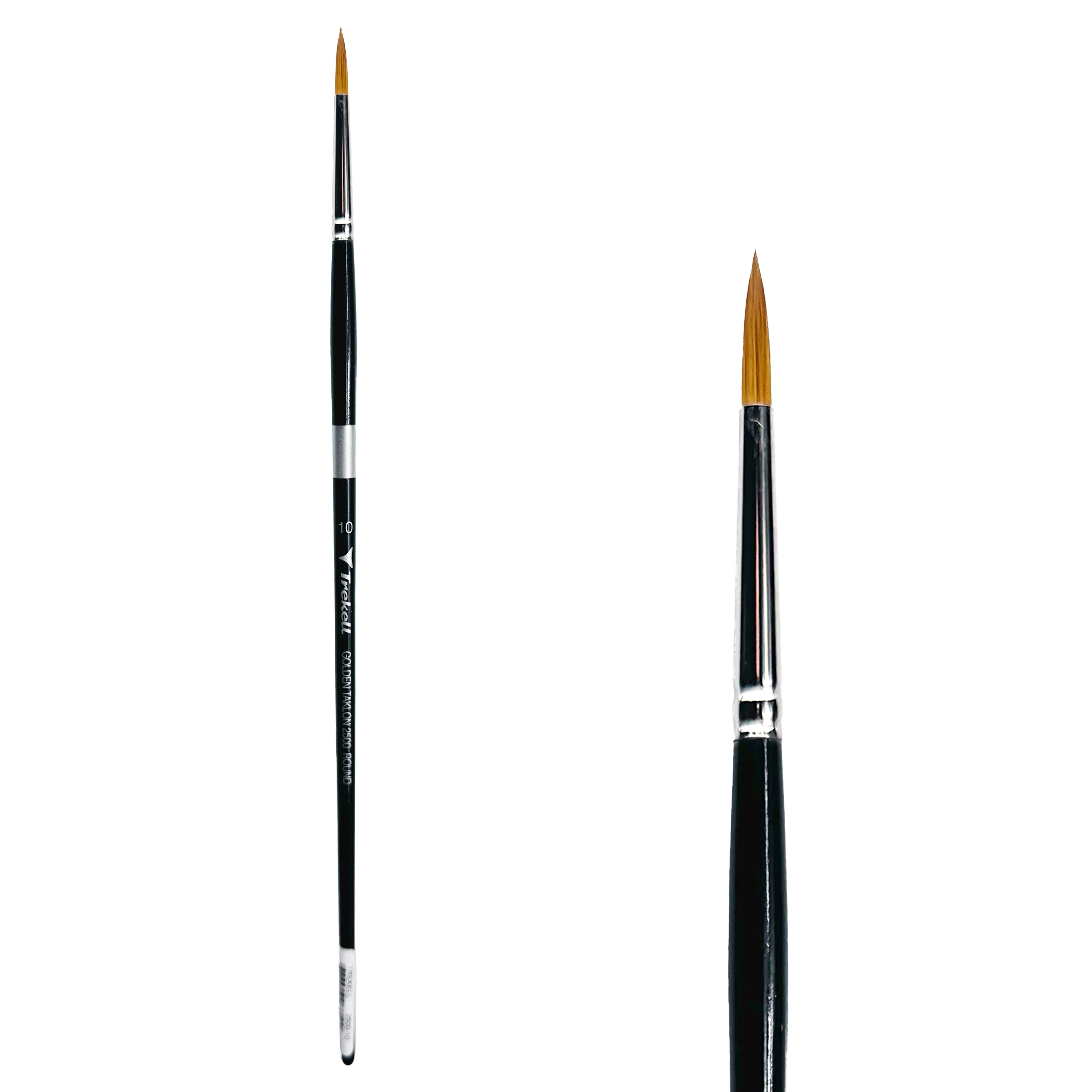 Trekell Golden Taklon  #10 Round Brush -  Long Handle Trekell Art Supplies
