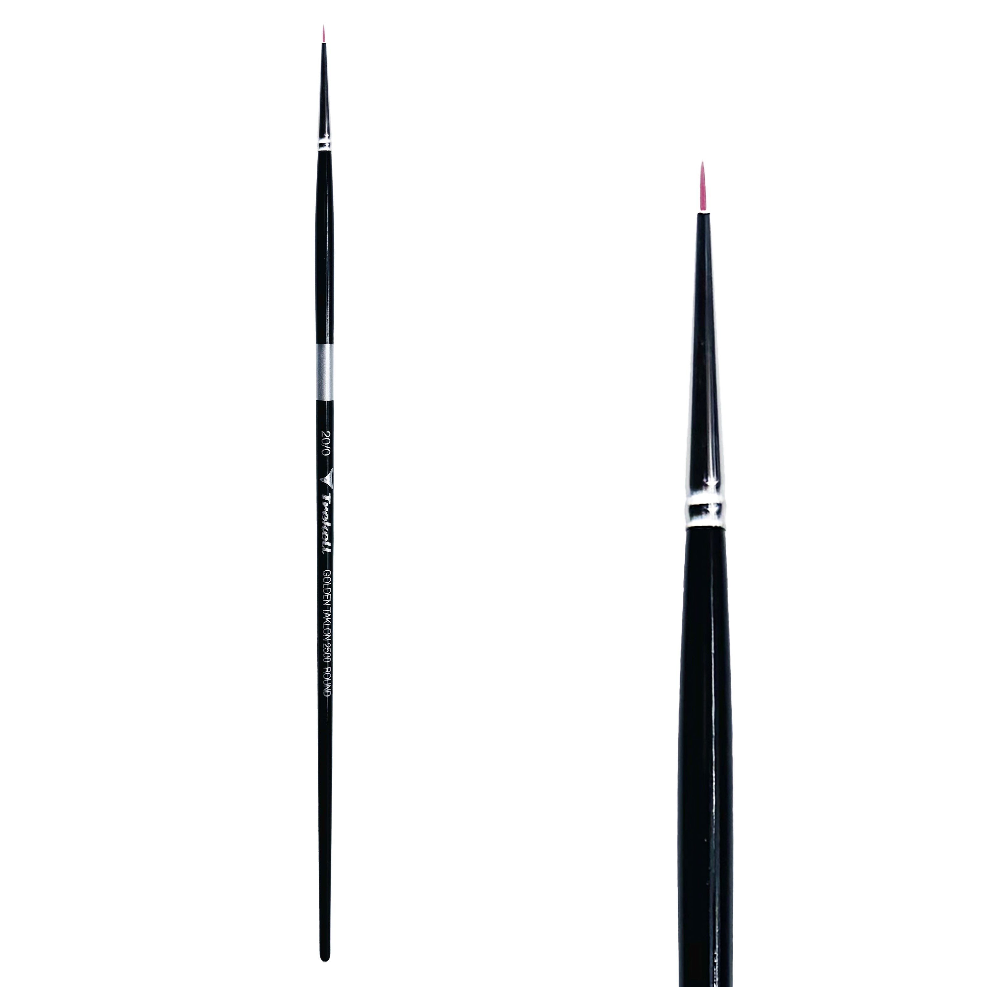 Trekell Golden Taklon  #20/0 Round Brush -  Long Handle Trekell Art Supplies