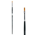 Trekell Golden Taklon #2 Flat Brush -  Long Handle Trekell Art Supplies