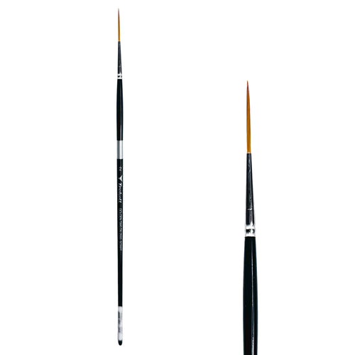Trekell Golden Taklon #2 Script/Rigger Brush -  Long Handle Trekell Art Supplies